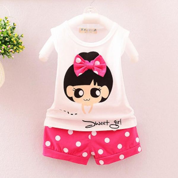 

outad baby boys girls clothes set лето младенческая хлопок рукавов мультфильм печати футболки топы и шорты одежда bebes костюмы, White