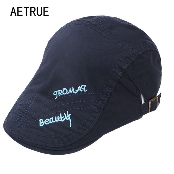 

aetrue fashion men berets hats winter beret caps for men women casquette cotton visor cap newsboy peaked male summer visors hat, Blue;gray