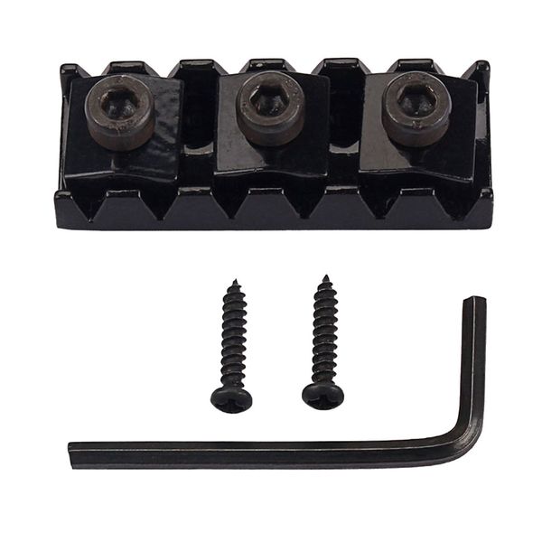 

zinc alloy guitar locking nut string lock for guitar parts with wrench