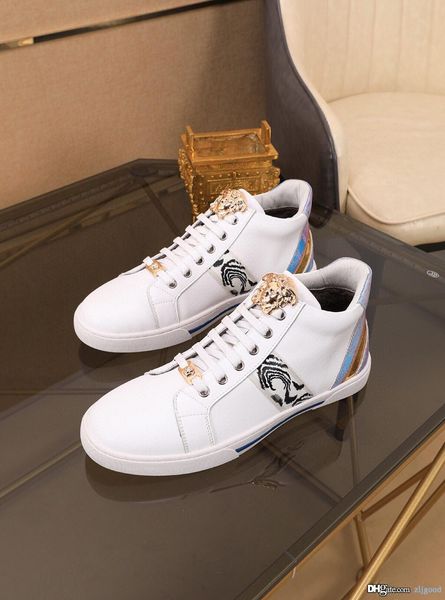 

2020 latest trend luxury designer men's fashion leather boots non-slip outsole high-end atmosphere wearing comfortable size 38-44