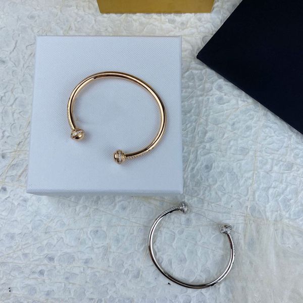 

spin the ball bracelet 925 sterling silver classic bangle jewelry bracelet women wedding jewelry gift, Black