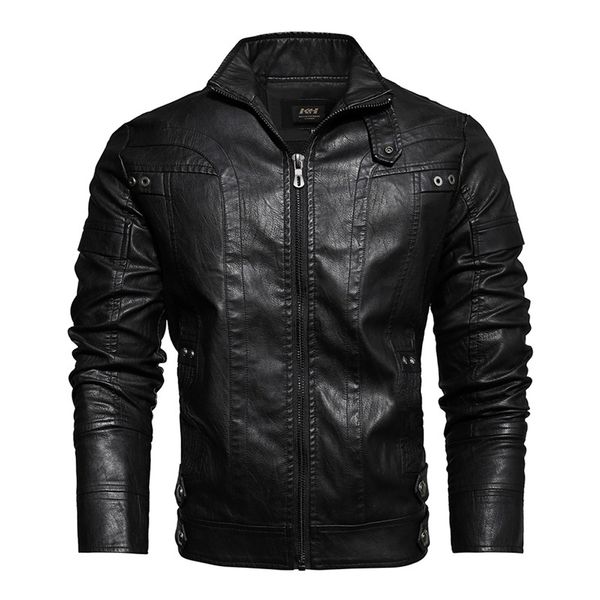 

leather jacket mens - cafe racer senior leather distressed motorcycle jacket, Black