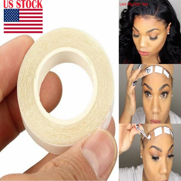 

Lasting Lace Glue Tape For Weft Wig Hair Extension Adhesive Double Sided Tape US