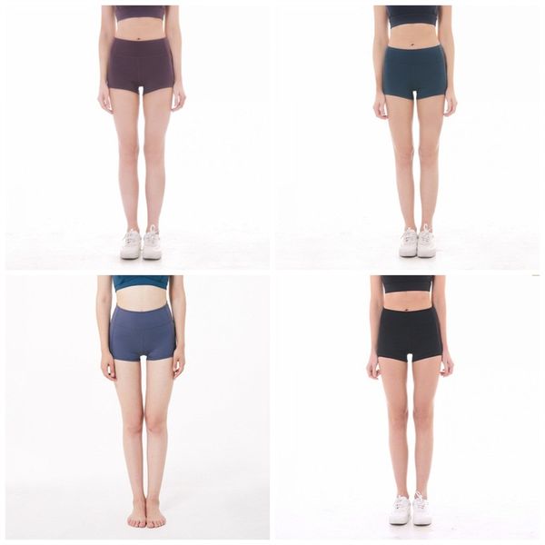 

lu running breeches hip lifting stretchy multi color yoga exercise shorts tight jogger break away short womens clothes 59lyg e19, White;red