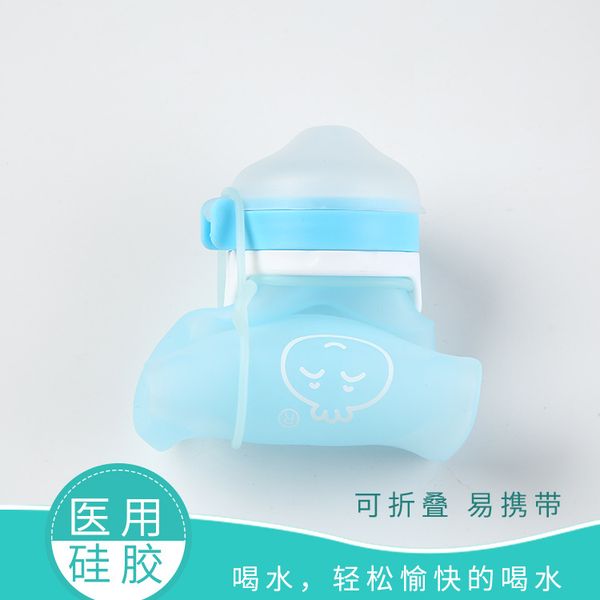 

new style children cute mini silica gel cup infants portable environmentally friendly drink glass baby cup