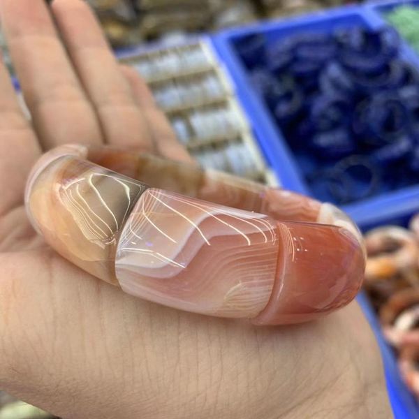 

натуральный ботсвана агата / sardonyx браслет натуральный камень ювелирные изделия браслет для женщин для мужчин оптом, Golden;silver