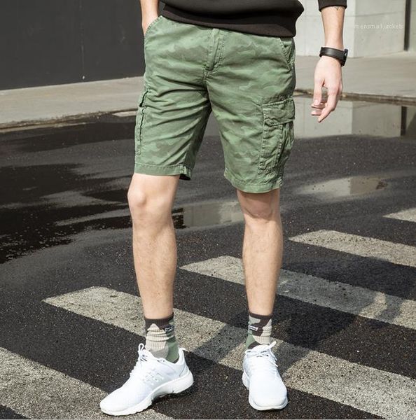 

fly relaxed loose midweight homme clothing fashion casual male clothing mens summer designer camouflage shorts pants zipper, White;black