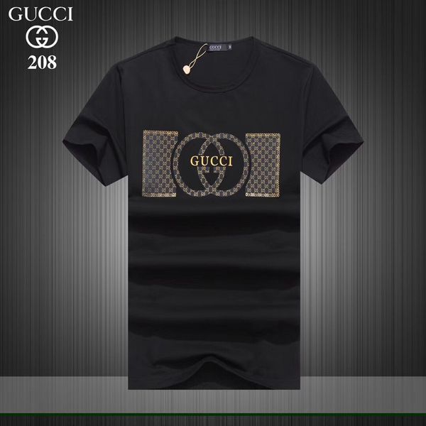 

New 13 aaa 13 gucci cotton boutique men women fa hion ca ual hort leeved t hirt polo hirt 01, White;black