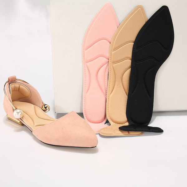 

women 4d insole pad arch massage inserts heel post back breathable anti-slip insole pad for high heel shoe new