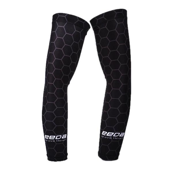 

elbow & knee pads uv cycling fabric running camping arm warmers basketball sleeve outdoor sports sleeves summer safety gear, Black;gray