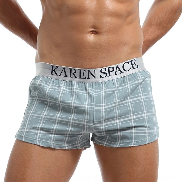 

arlo pants men's cotton and pajamas loose boxer shorts home pajamas breathable plaid boxer pants men's shorts, Black;white