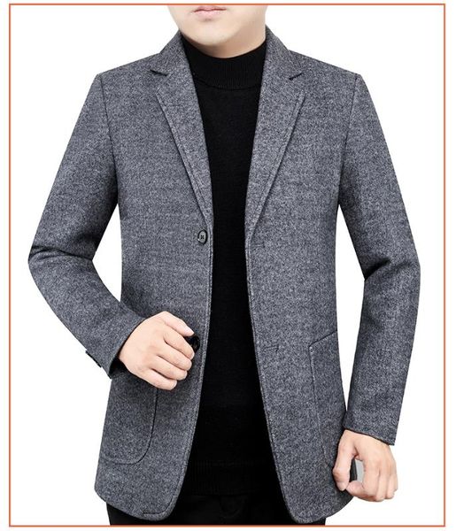 

grey stylish mens casual blazer jacket suit coat slim fit wedding buttons office vintage trajes hombre casuales coats kk60xx, White;black