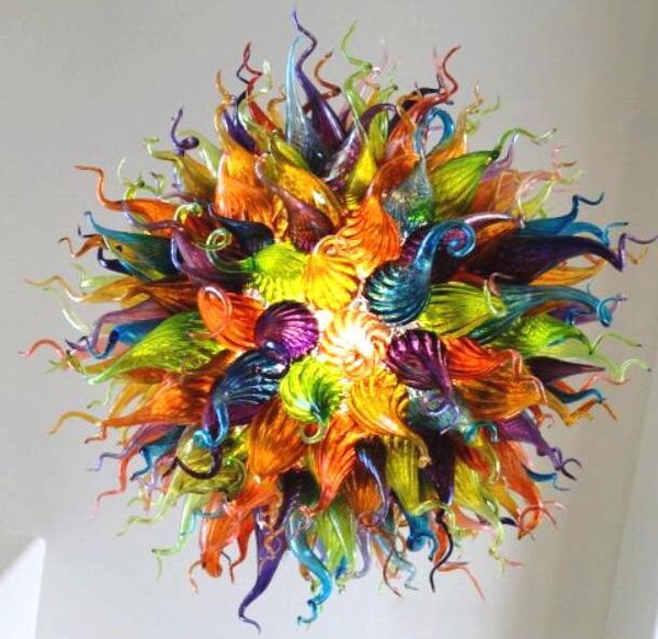 

energy saving colorful lamps chandeliers lamp retro hand blown led pendant lights murano glass villa decor chandelier