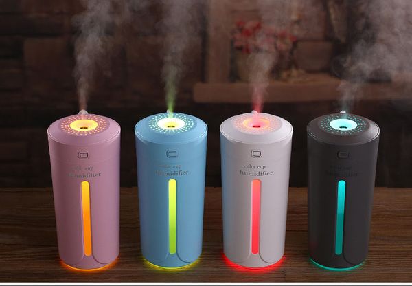 

usb mini mute night light air purifier color light cup spray humidifier diffuser aromatherapy mist maker