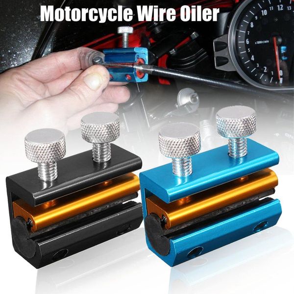 

aluminium universal motorcycle motorbike wire oiler injector cable lube lubrication tool brake line cable refueling lubrication