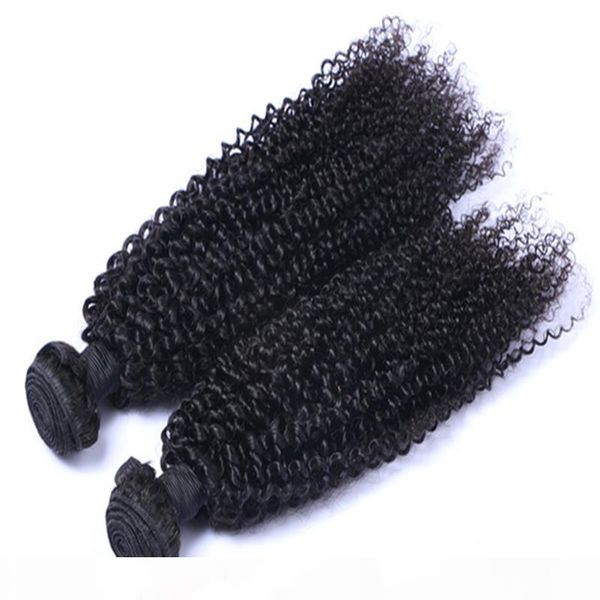 

wholesale hot sell mongolian малайзийское бразильское индийское перуанское kinky вьющиеся волосы наращивание волос необработанные человеческ, Black