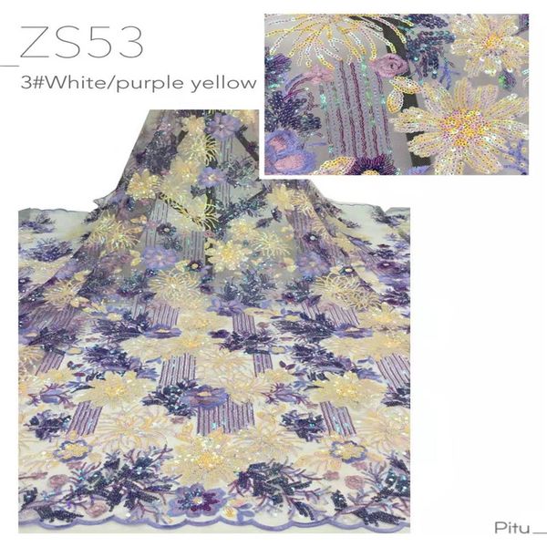 

2020 african lace fabric yellow velvet french net embroidery sequins tulle lace fabric for nigerian party dress, Pink;blue