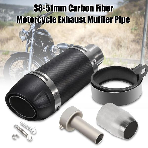 

universal motorcycle exhaust pipe 38-51mm moto muffler escape pipe with atv dirt pit bike for for