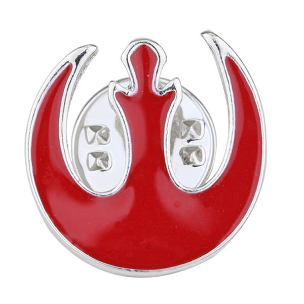 

zxmj rebel alliance pin movie brooch badge lapel pins darth vader stormtrooper jewelry gift for men women, Gray