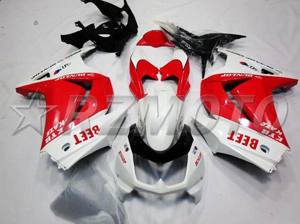 

4gifts injection mold new abs motorcycle full fairings kits fit for kawasaki ninja250r ex250 zx250r 250 2008 - 2014 body set red white