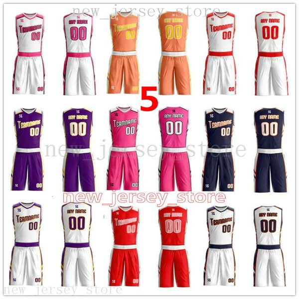 

customize any name any number man women lady youth kids boys basketball jerseys sport shirts as the pictures you offer zz0061, Black;red