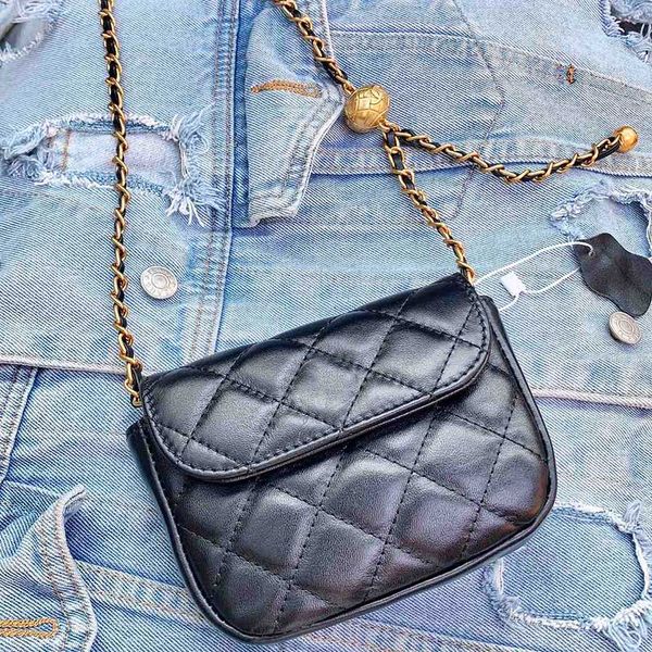 

diamond lattice bag womens shoulder bag mini chain handbag quality brand wallet fashion trend leather zipper cover