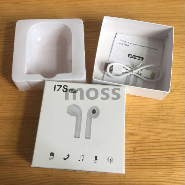 

I7 i7 tw twin bluetooth earbud mini wirele earphone head et with mic tereo v4 2 headphone charger box 5 color hip in 1 day
