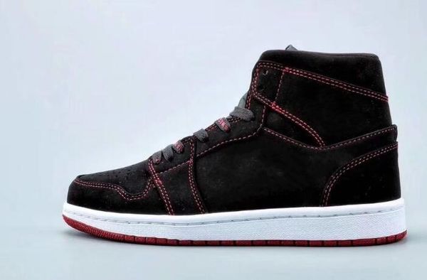 

2020 new arrival 1s high black red sewing leather women men outdoor shoes shoes size 36-47