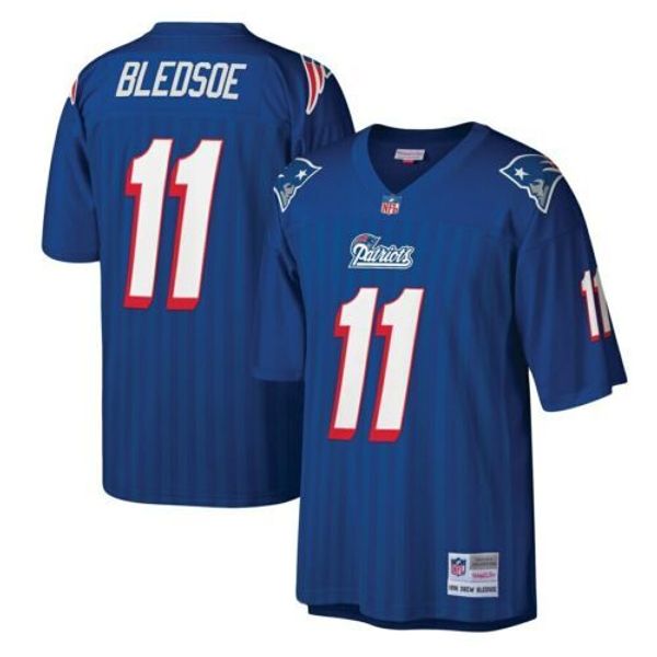 

drew bledsoe #11 mitchell & ness 1996 retired legacy jersey, Gray