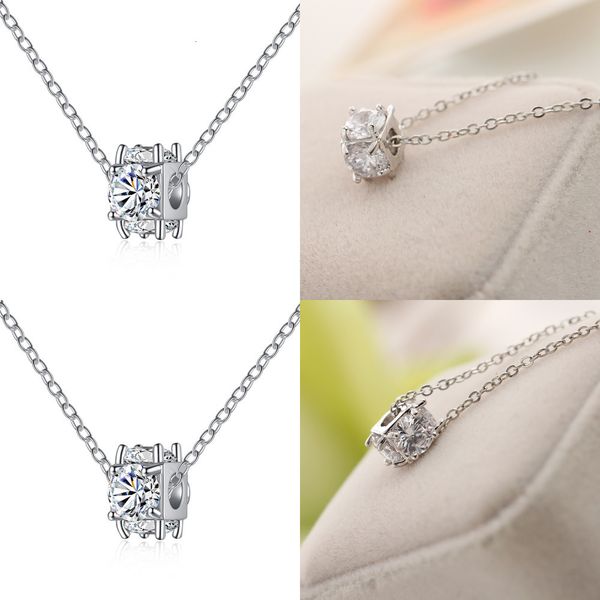 

hollow pendeloque cut necklace round zircon plating white necklace chains for necklaces crystal heart floating for locket butterfly pendant, Silver