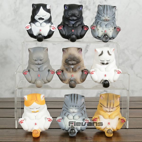 Acheter Belle Neko Cat Bells Mini Pvc Chiffres Jouets Kawaii Chats à Collectionner Modèle Poupées Cadeau Ensemble De 4017 Du Windstore