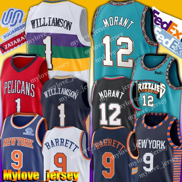 

grizzlie 12 ja morant vancouver jersey 1 zion williamson jerseys 9 rj barrett jersey 10 darius garland 0 coby white 12 deandre hunter, Black;red