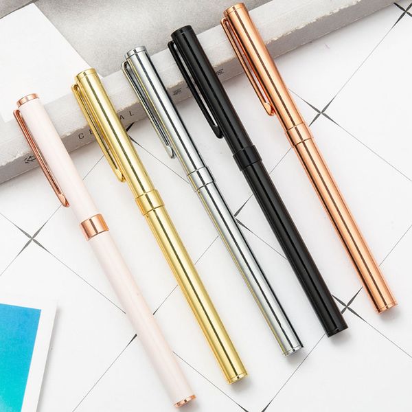 

wholesale 0.5mm creative super ballpoint pens fashion school office business supplies new design metal gel pens student gift