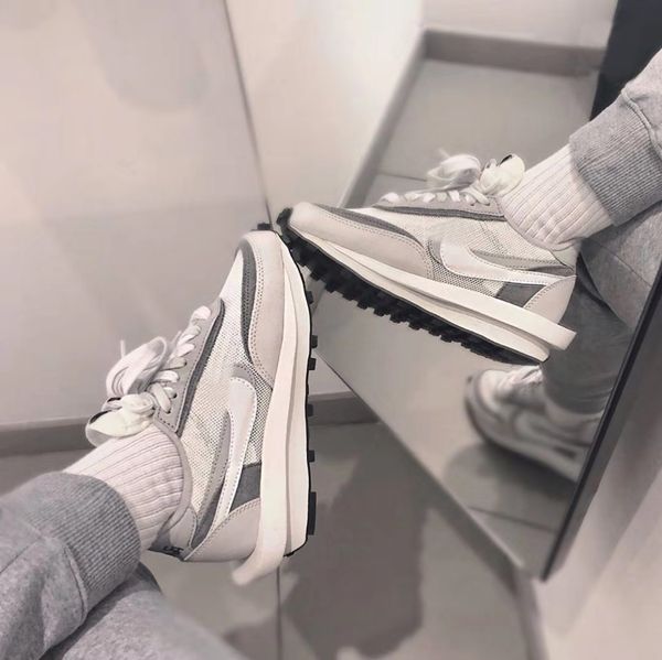 

sacai ldv вафельную повседневная обувь для мужчин женщины черного белого серого сосна зеленый густо varsity синей открытой женщины спортивны