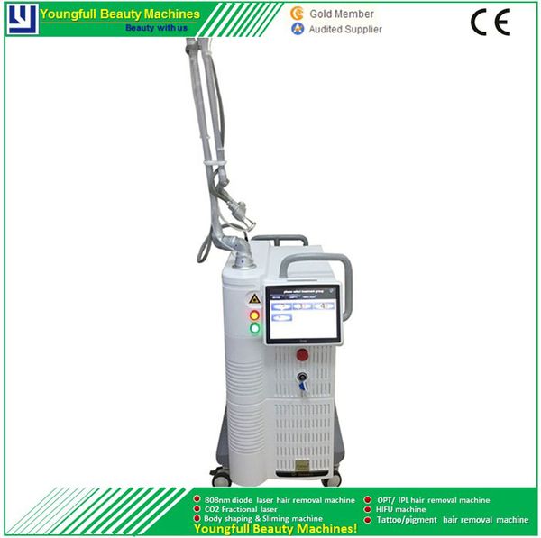 

multifuncional stretch mark remover fractional co2 laser dark circles & pores removal & sun damage recovery salon equipment, Black