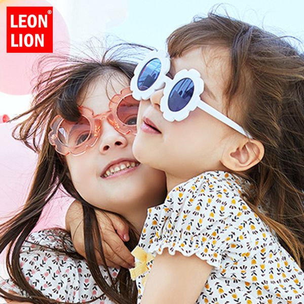 

leonlion flower lovely sunglasses girls vintage metal luxury glasses boys retro travel shopping feminino uv400, White;black