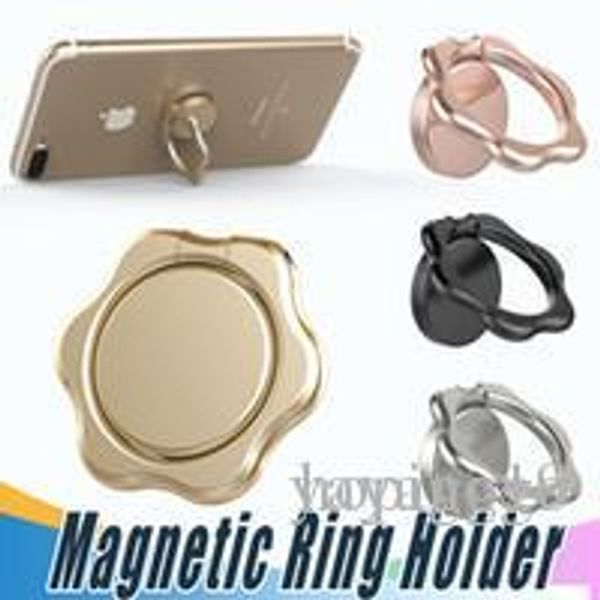 

finger ring magnetic holder flower metal original 360 degree mobile phone universal stand holder fit for magnetic smartphone