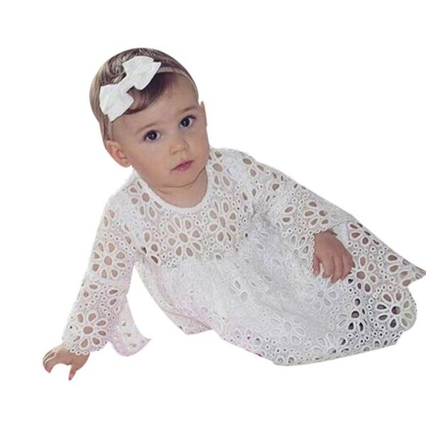 

2020 new sweet lace floral print white dress family clothes costume infant party dress girls fashion baby girl clothes vestidos, Red;yellow