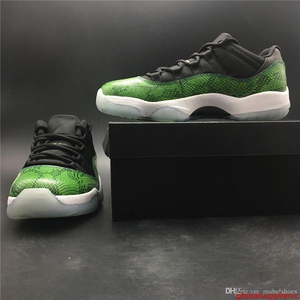 

2019 concord low green snakeskin basketball shoes 11s new designer real carbon fiber mens outdoor athletic trainer sneaker