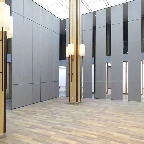 2019 Aluminum Frame Movable Acoustic Sliding Folding Active Glass Doors Soundproof 10 Mm Tempered Banquet Hall Compact Board Partition Wall From