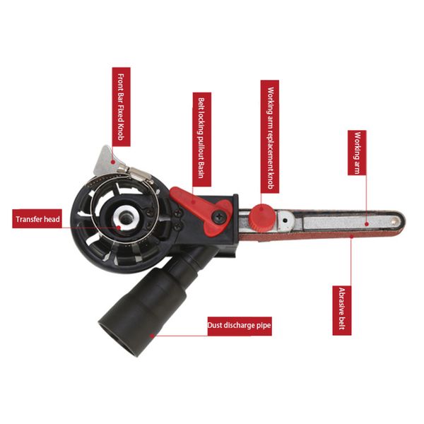 

m10/m14 diy belt sander grinder attachment for electric angle grinder angle sanding belt adapter bandfile grinders sale