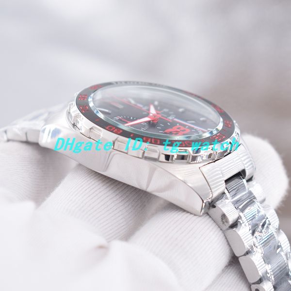 

new mens designer watches japan quartz movement stainless steel two-tone strap sports style black dial chronograph three dials will work 33, Slivery;brown