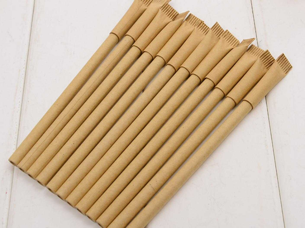 

wholesale ballpoint pen 100pcs/lot 0.5mm wood-color kraft paper roll toothpaste shape ball pen stationery writing supplies bp111, Blue;orange