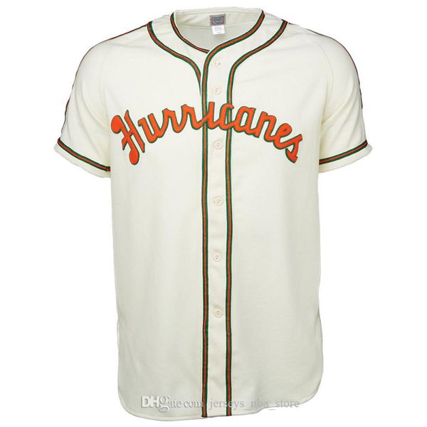 

university of miami 1947 home jersey 100% stitched embroidery vintage baseball jerseys custom any name any number 04, Blue;black
