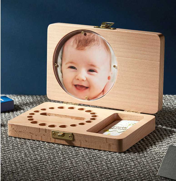 

1pc personal tailor custom baby tooth fetal hair collection box engrave name date of birth boy girls birthday gift