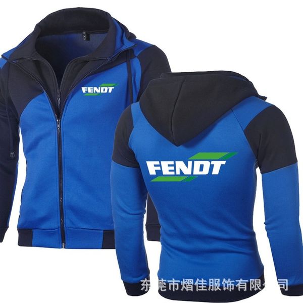 

new spring autumn fashion long sleeve cardigan double zipper jacket for fendt zipper hoodie men n7cosplay pullover sweatshirts