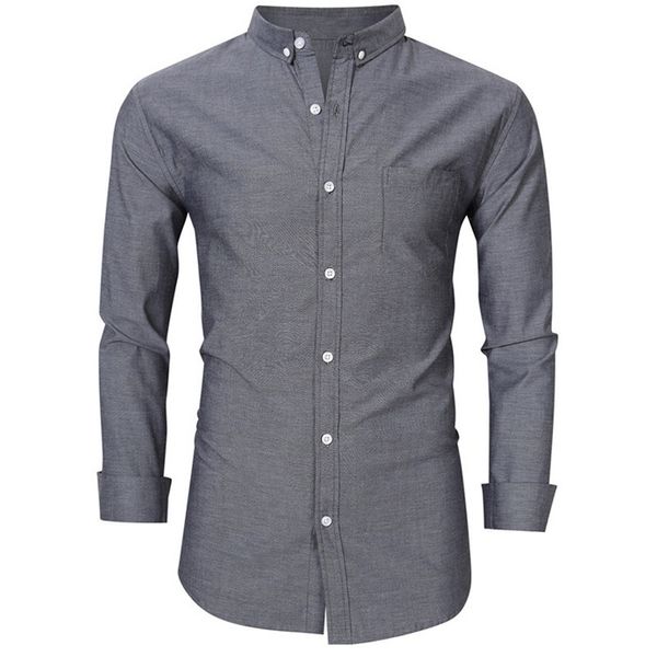 

solid color mens dress shirts spring fall long sleeve men shirts lapel neck men designer luxury dress shirts, White;black