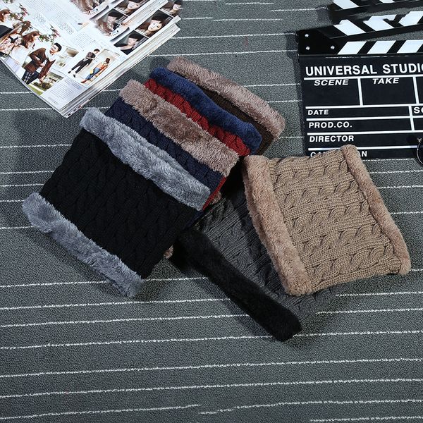 

шея подогреватели зима вязаные шарфы gaiter plus вата воротник шарф грелка женщина вязания кольца петли шеи шарф