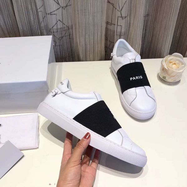 

2019 casual shoes luxury designer white gvc mens & women genuine leather designer shoes size:35-45 with box a64, Black