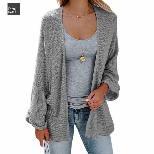 

sleeve bat sweaters casual cardigan women fashion autumn woman loose coat knitted cardigans solid long drop shipping, White;black